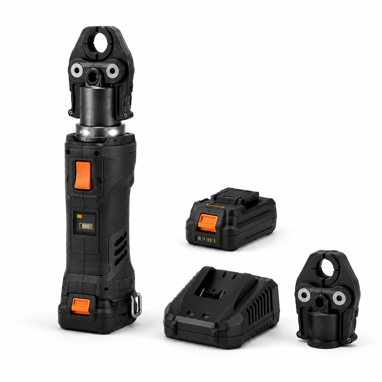 CDOSNY Akku-Pressmaschine PX24-C mit 24 kN Presskraft, 360°-Presskopf, Doppel-LED und intelligenter Presskontrolle