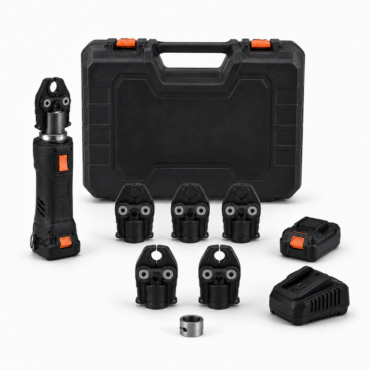 CDOSNY Akku-Pressmaschine PX24-C mit 24 kN Presskraft, 360°-Presskopf, Doppel-LED und intelligenter Presskontrolle